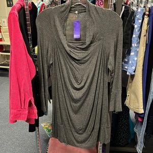 💜Noblita Long Sleeve Grey Dress L